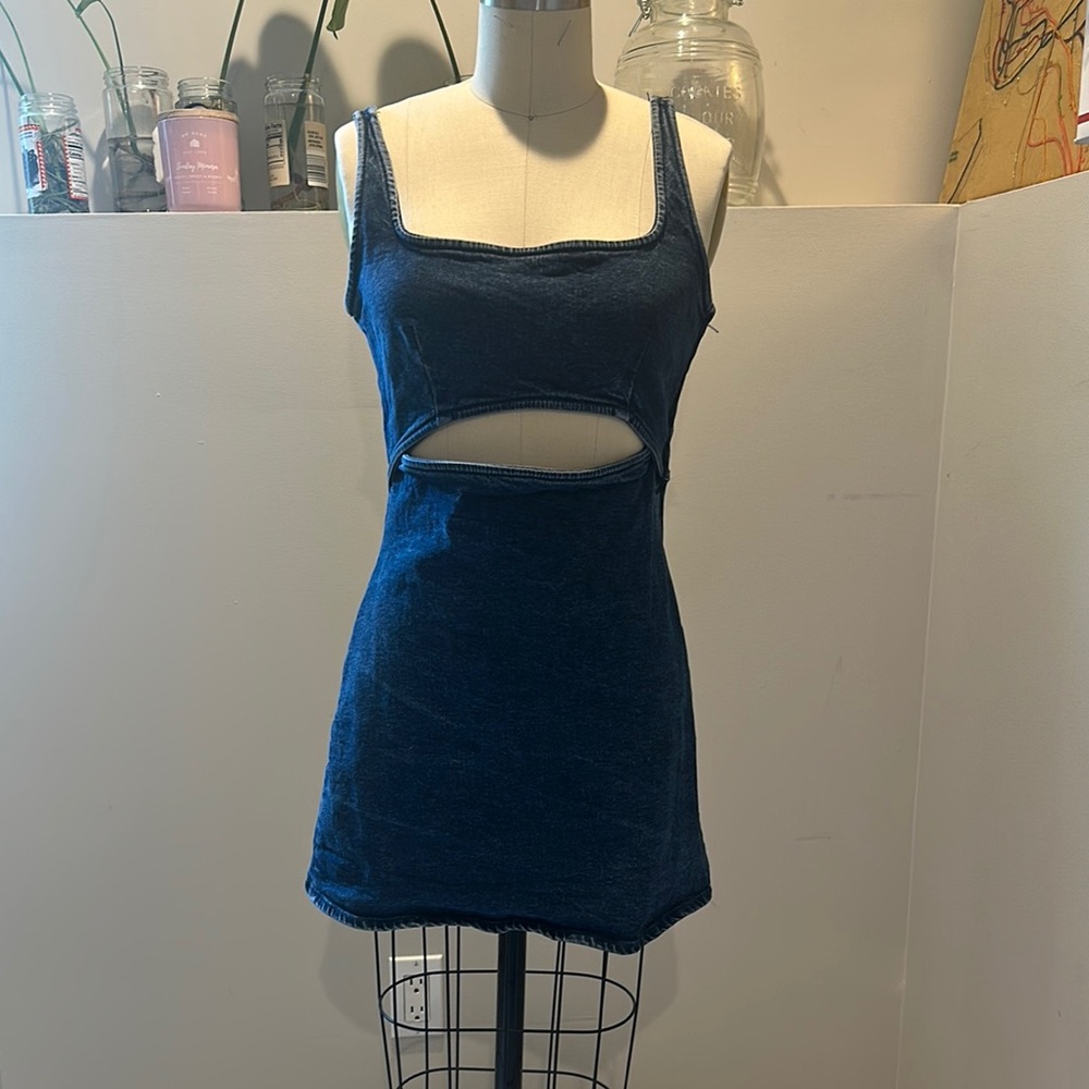 Zara Blue Cutout Dress
